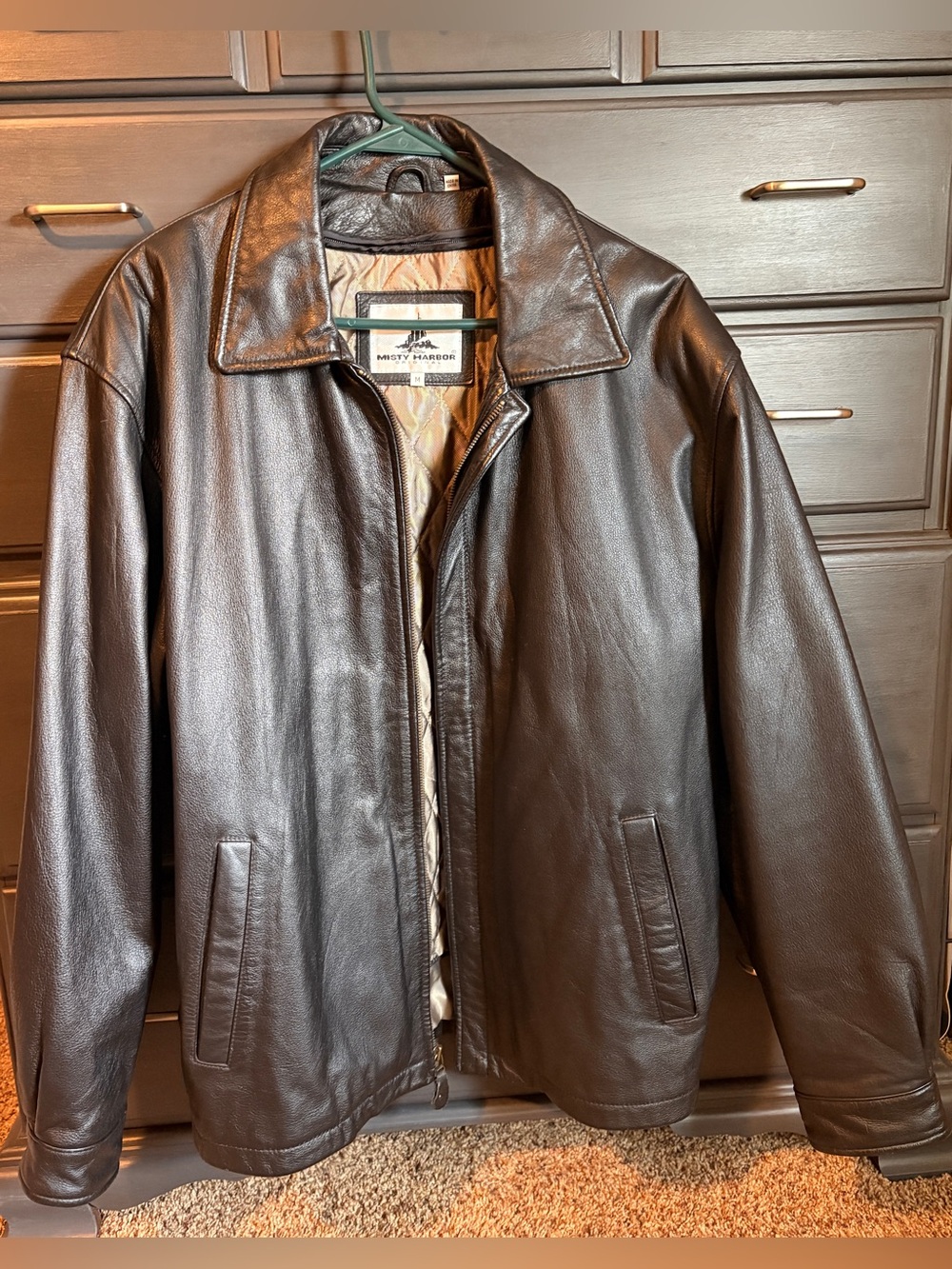 Misty Harbor Men’s Vintage Leather Jacket
